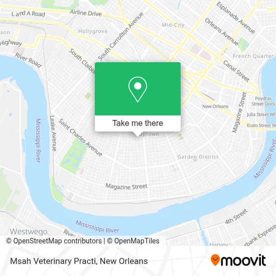 Msah Veterinary Practi map