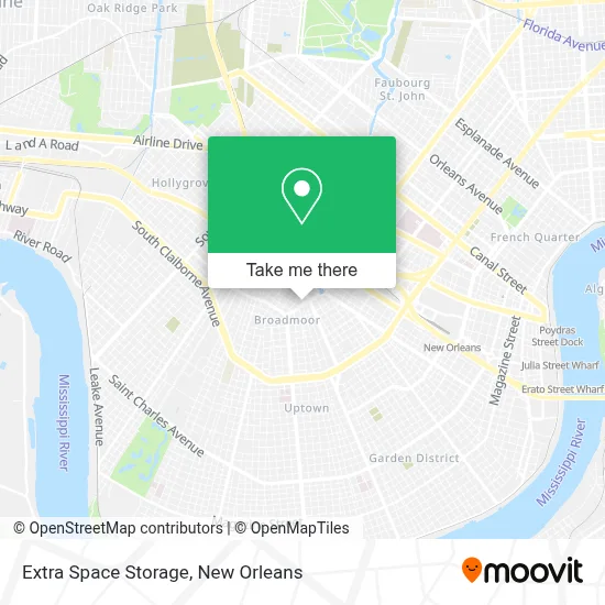 Extra Space Storage map