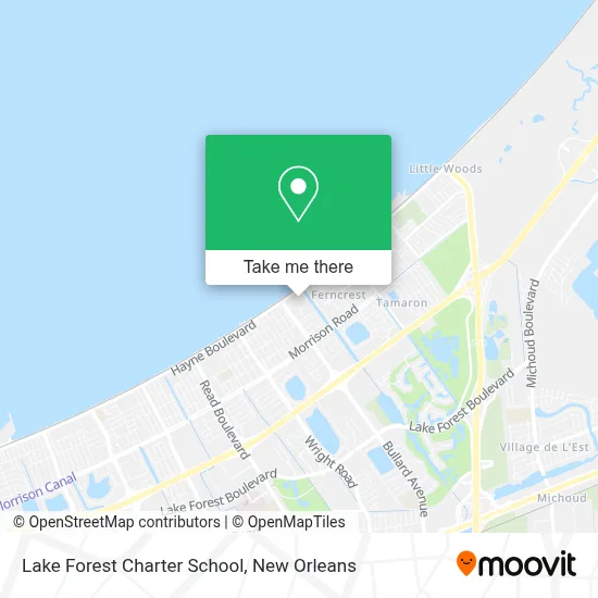 Lake Forest Charter School map