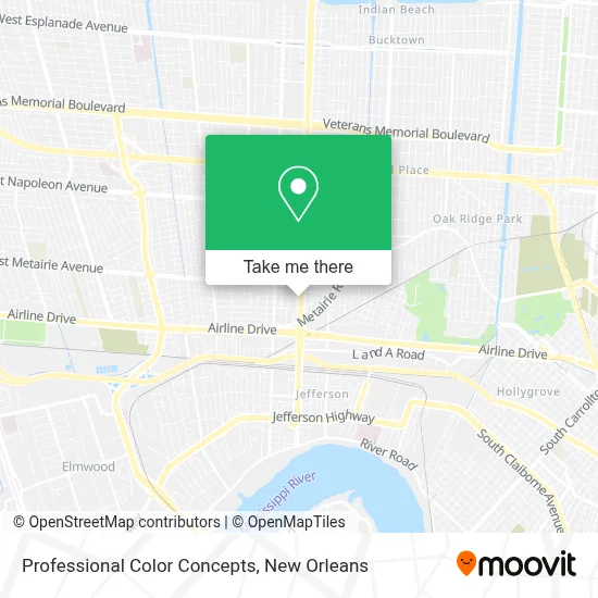 Professional Color Concepts map