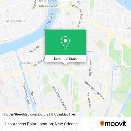 Ups Access Point Location map