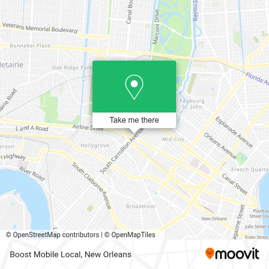 Boost Mobile Local map
