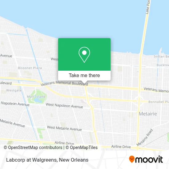 Labcorp at Walgreens map