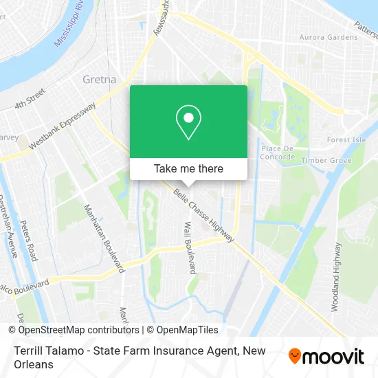 Terrill Talamo - State Farm Insurance Agent map