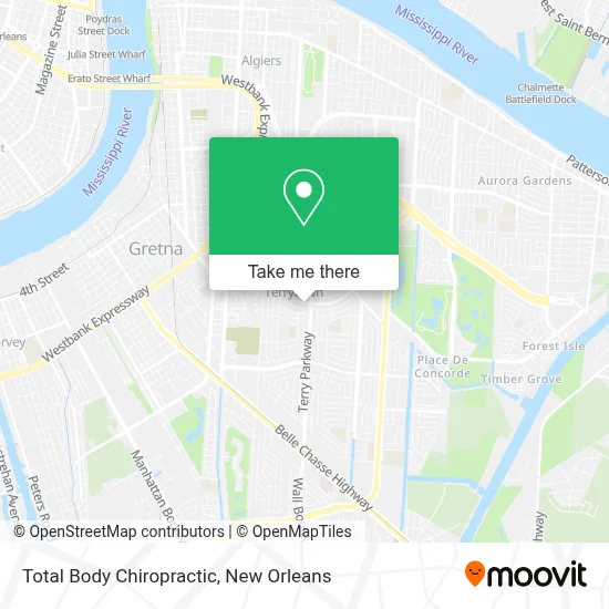 Total Body Chiropractic map