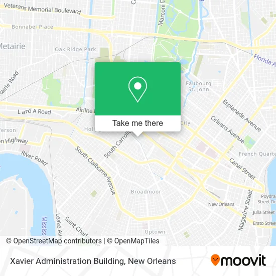 Xavier Administration Building map