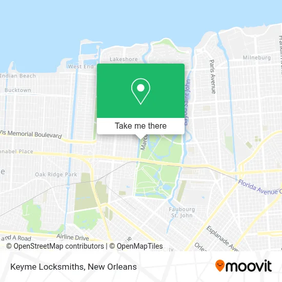 Keyme Locksmiths map