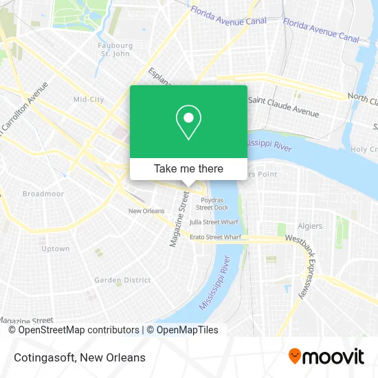 Cotingasoft map