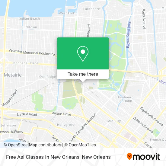 Free Asl Classes In New Orleans map
