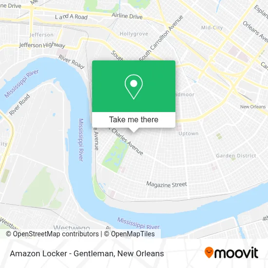 Amazon Locker - Gentleman map