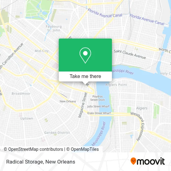Radical Storage map
