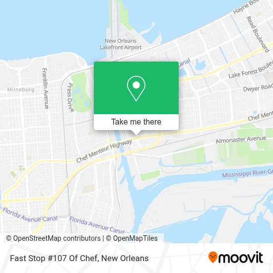 Fast Stop #107 Of Chef map