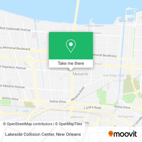 Lakeside Collision Center map