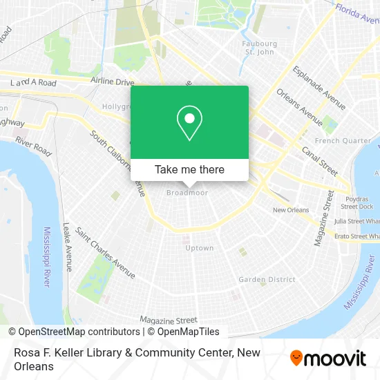 Mapa de Rosa F. Keller Library & Community Center