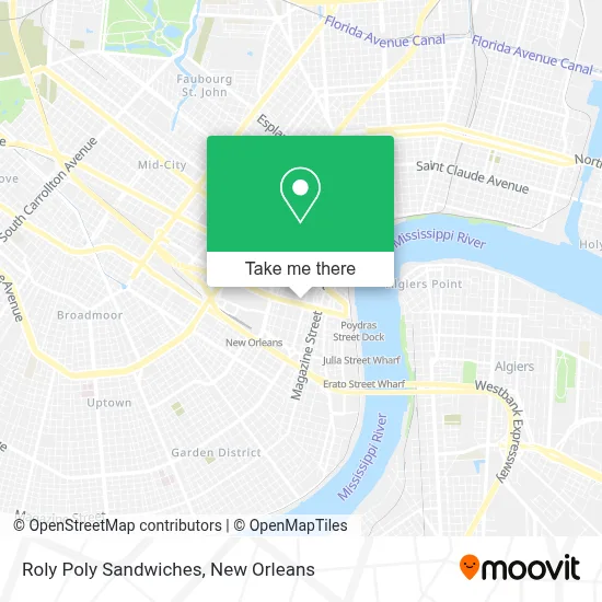 Roly Poly Sandwiches map