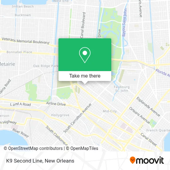 K9 Second Line map