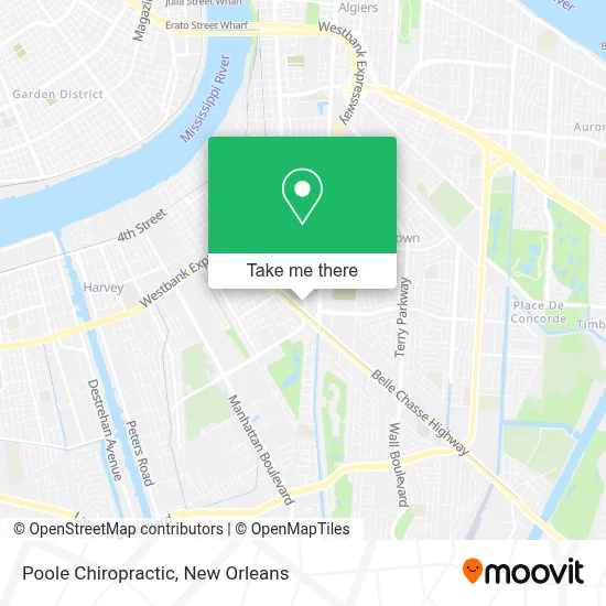Poole Chiropractic map