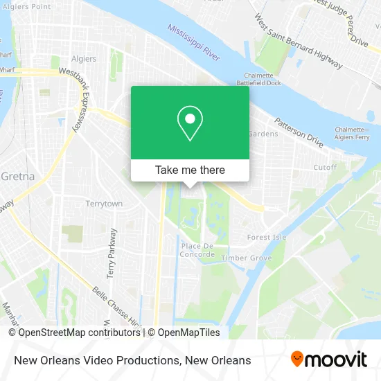 New Orleans Video Productions map