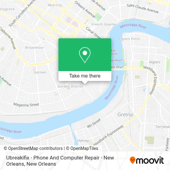 Ubreakifix - Phone And Computer Repair - New Orleans map