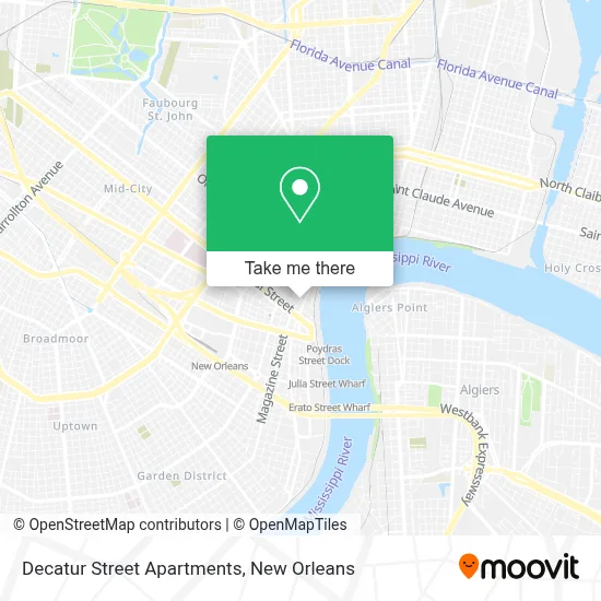 Decatur Street Apartments map