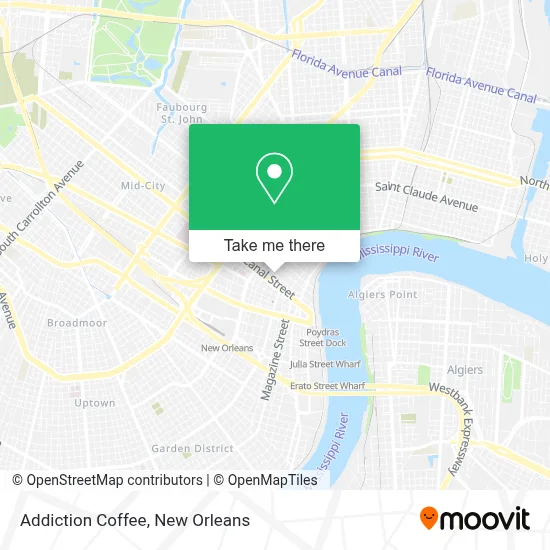 Addiction Coffee map