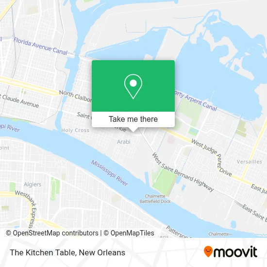 The Kitchen Table map