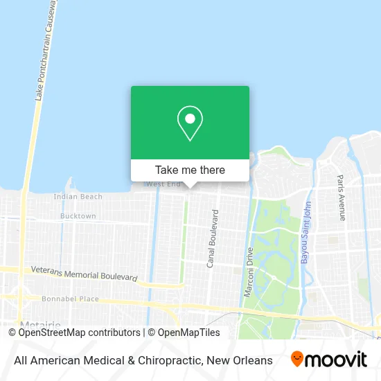 All American Medical & Chiropractic map