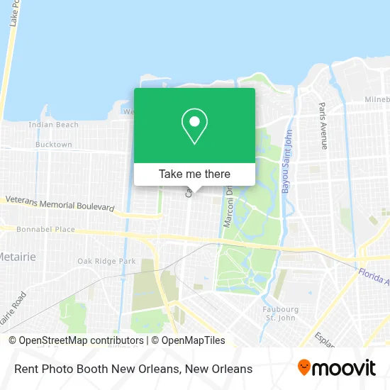 Rent Photo Booth New Orleans map