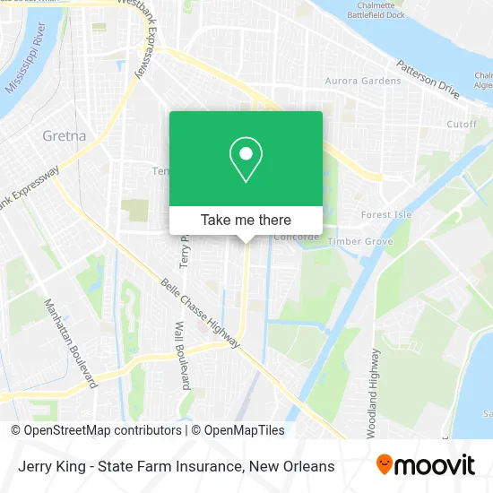 Jerry King - State Farm Insurance map