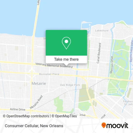 Consumer Cellular map