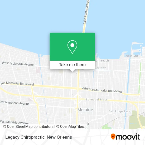 Legacy Chiropractic map