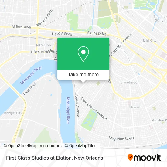 First Class Studios at Elation map