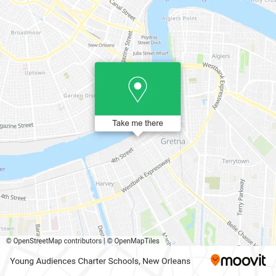 Young Audiences Charter Schools map