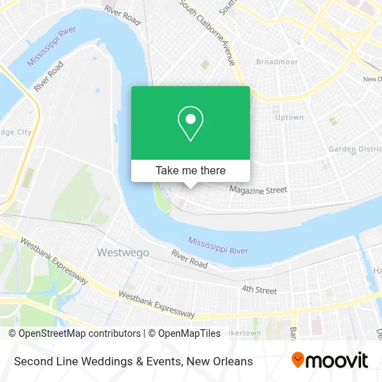 Second Line Weddings & Events map