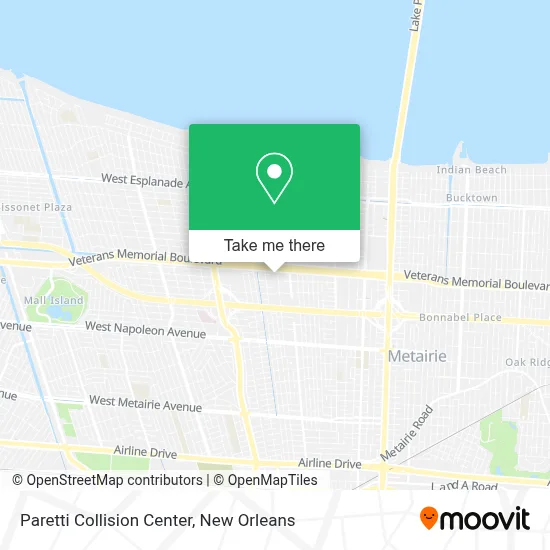 Paretti Collision Center map