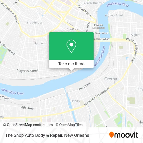 The Shop Auto Body & Repair map