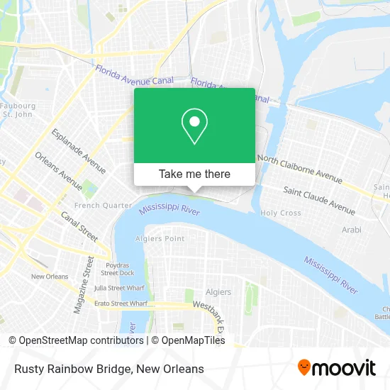 Rusty Rainbow Bridge map