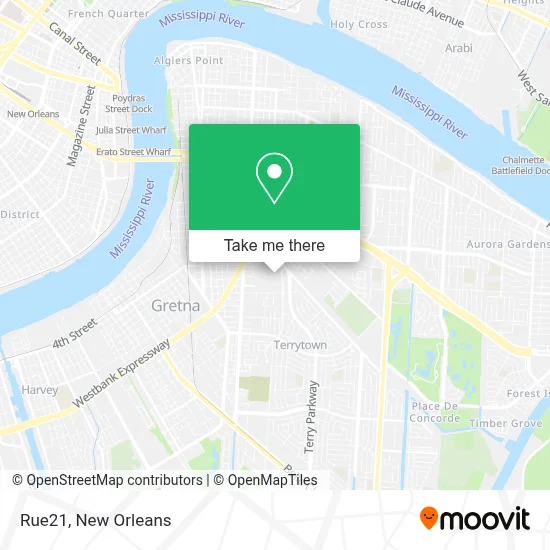 Rue21 map