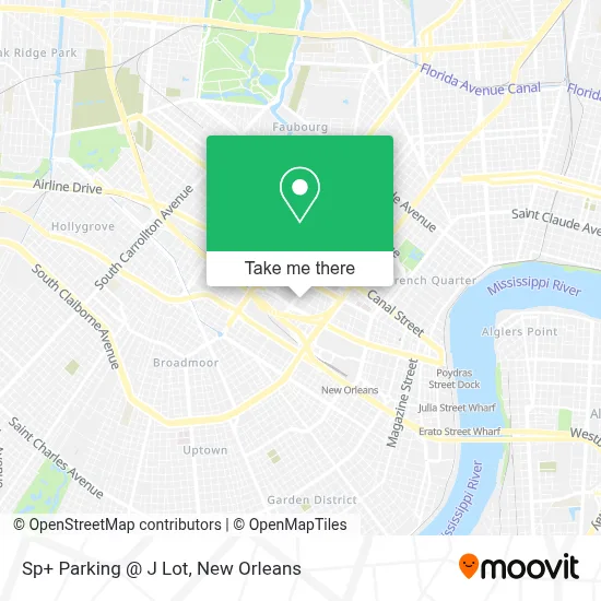 Sp+ Parking @ J Lot map