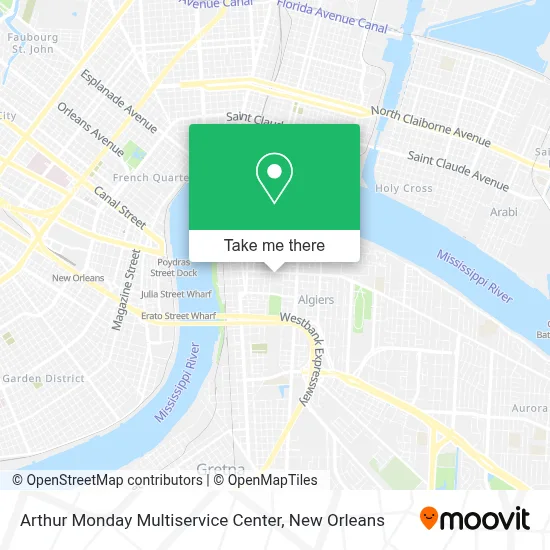 Arthur Monday Multiservice Center map