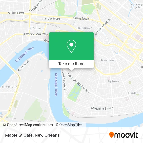 Maple St Cafe map