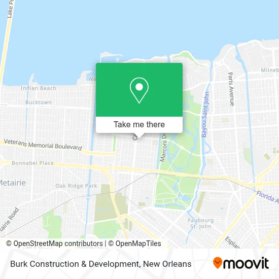 Burk Construction & Development map