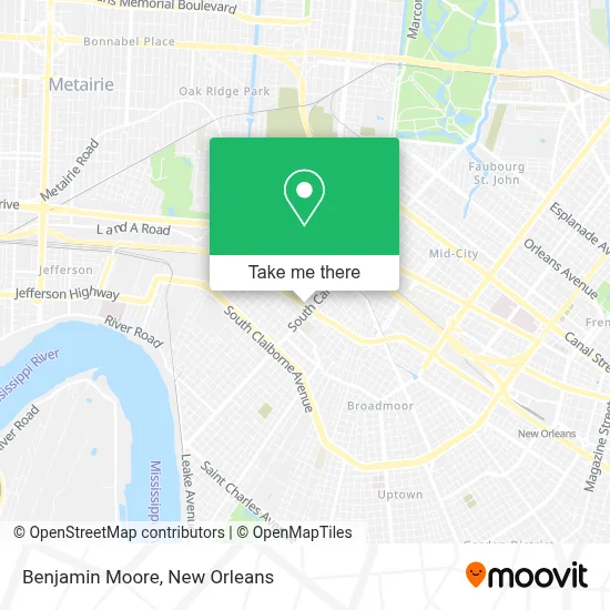 Benjamin Moore map