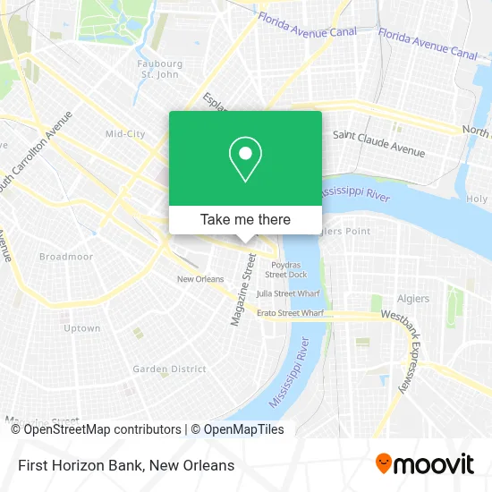 First Horizon Bank map