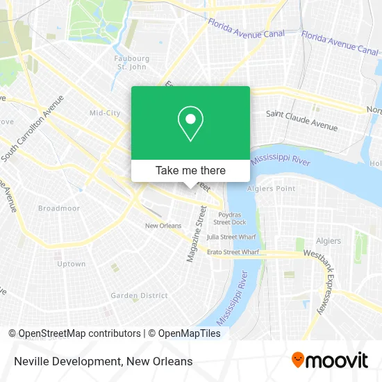 Neville Development map