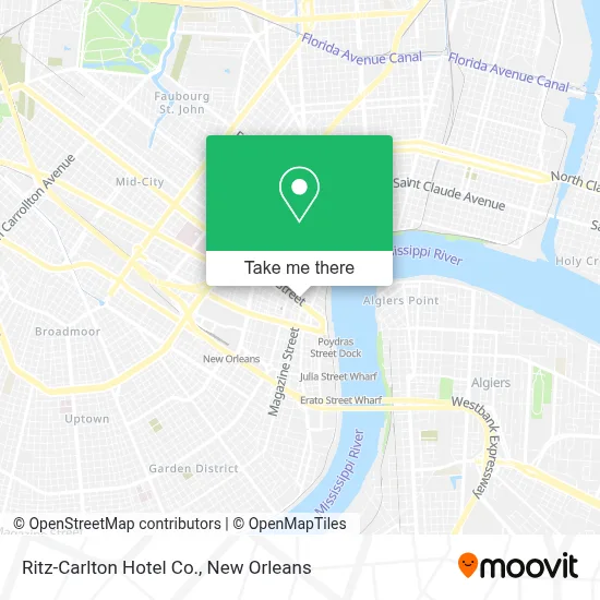 Ritz-Carlton Hotel Co. map