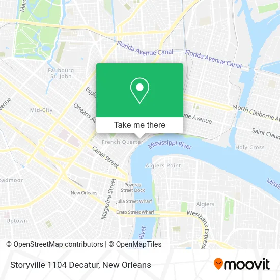 Storyville 1104 Decatur map