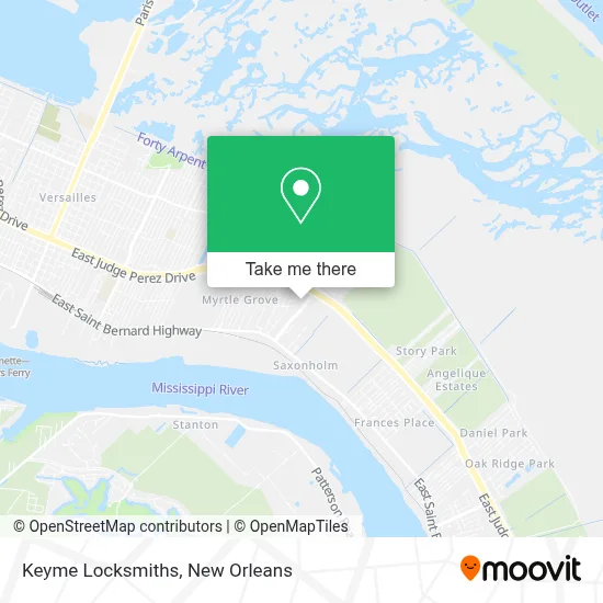Keyme Locksmiths map