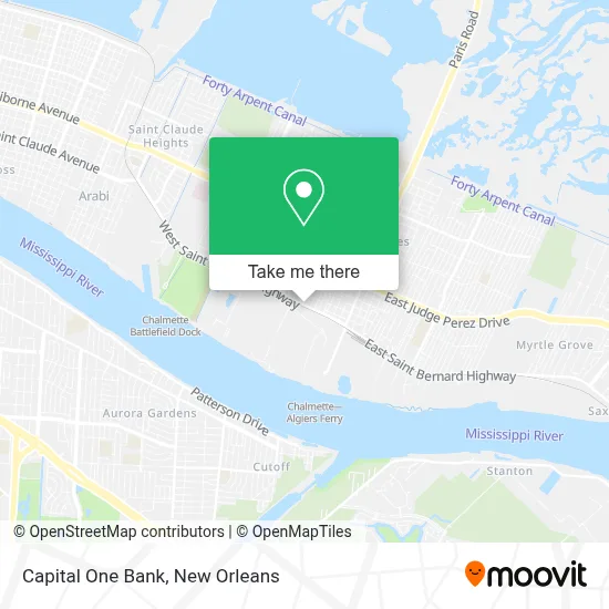 Capital One Bank map