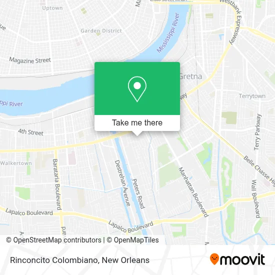 Rinconcito Colombiano map